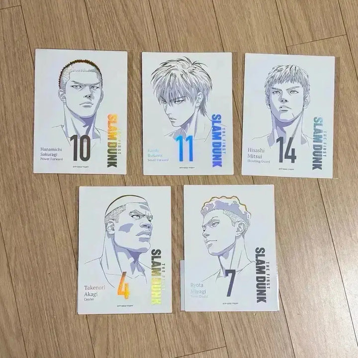 [BUNJANG] Slam Dunk Hologram Card Set - Taewoong, Baekho, Taesup, Chisu, Daeman / [5종일괄]슬램덩크 홀로그램카드 서태웅강백호송태섭채치수정대만 포카 포스터