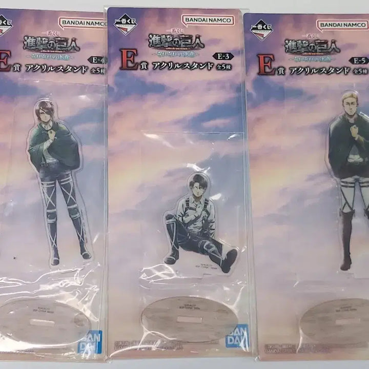 [BUNJANG] Attack on Titan Ichiban Kuji Set E Acrylic Stand / 3종일괄)진격의 거인 제일복권 E상 아크릴 스탠드 쿠지