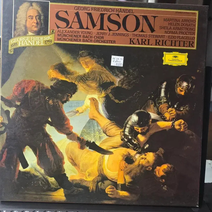 [BUNJANG] George Frideric Handel Samson Oratorio 4LP Box Set Karl Richter West Germany / 헨델의 오라토리오(칼리히터)_삼손_4LP BOX WEST GERMANY