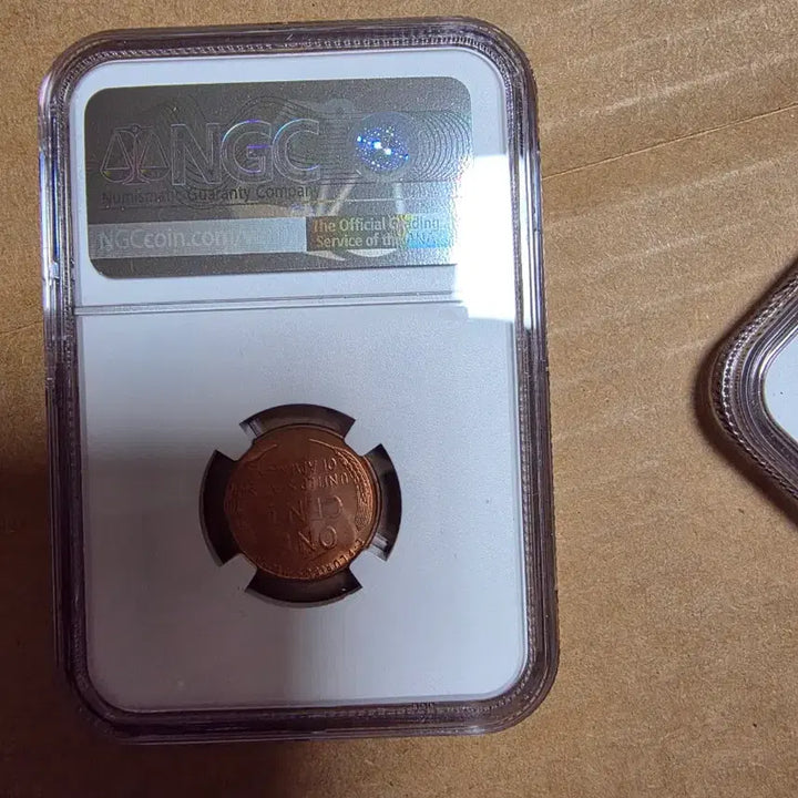 [BUNJANG] 1955 Lincoln Cent MS 65 RD Copper Coin / 1955년 65등급RD