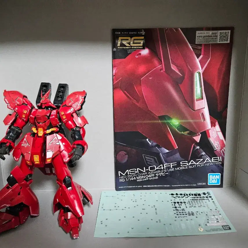 [BUNJANG] RG MSN-04FF Sazabi Fukuoka Limited Edition Assembled Model Kit / RG MSN-04FF 후쿠오카 사자비 [SIDE-F 한정] 조립제품 판매