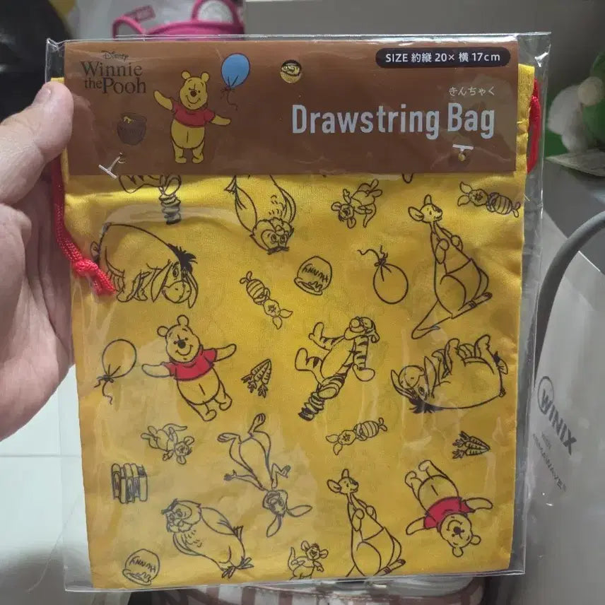 [BUNJANG] Disney Winnie the Pooh Drawstring Pouch / 새상품:)디즈니 푸 조리개  파우치