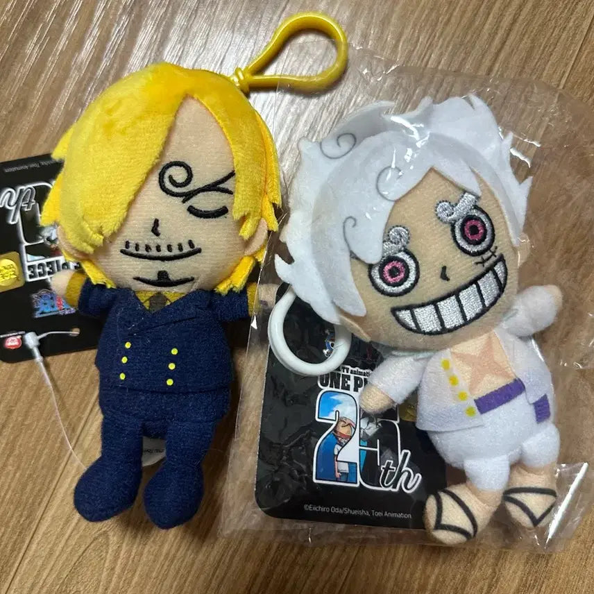 [BUNJANG] One Piece Luffy &amp; Sanji Nika Plush Doll Bundle Set / 일괄) 원피스 니카 루피 상디 누이 인형 일괄