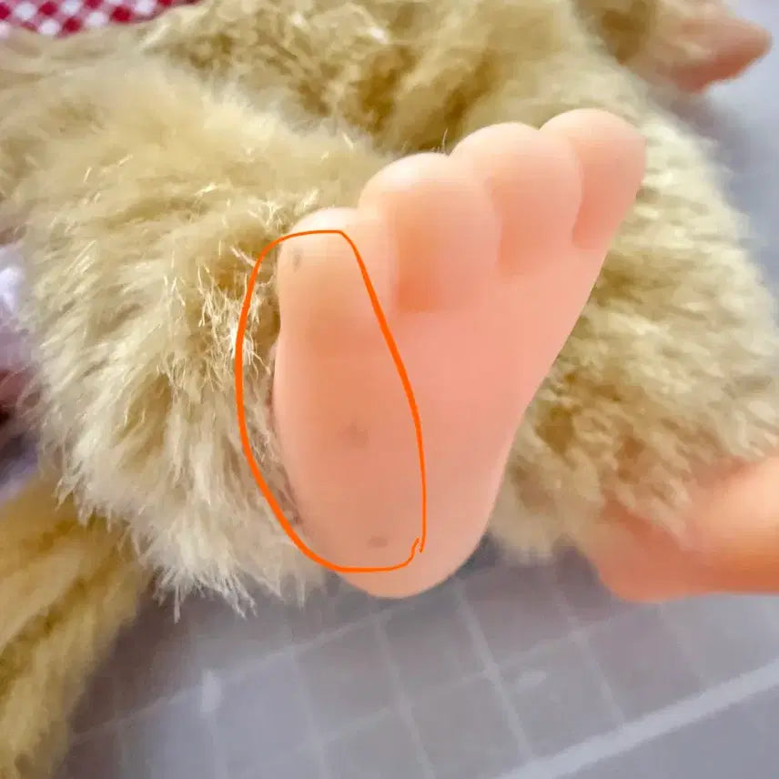 [BUNJANG] Monchhichi Girl Gold Braided Hair S Size Doll / 몬치치걸 골드 S 양갈래