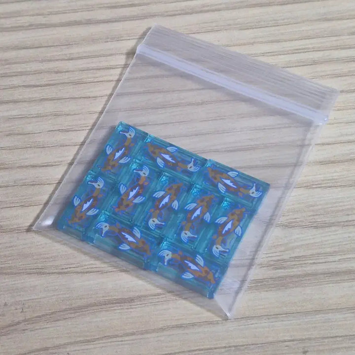 [BUNJANG] LEGO Orange Koi Fish Printing Tile 10 pcs Set (3069pb1180) / 레고 주황색 잉어 물고기 프린팅 타일 10개 일괄 (3069pb1180)