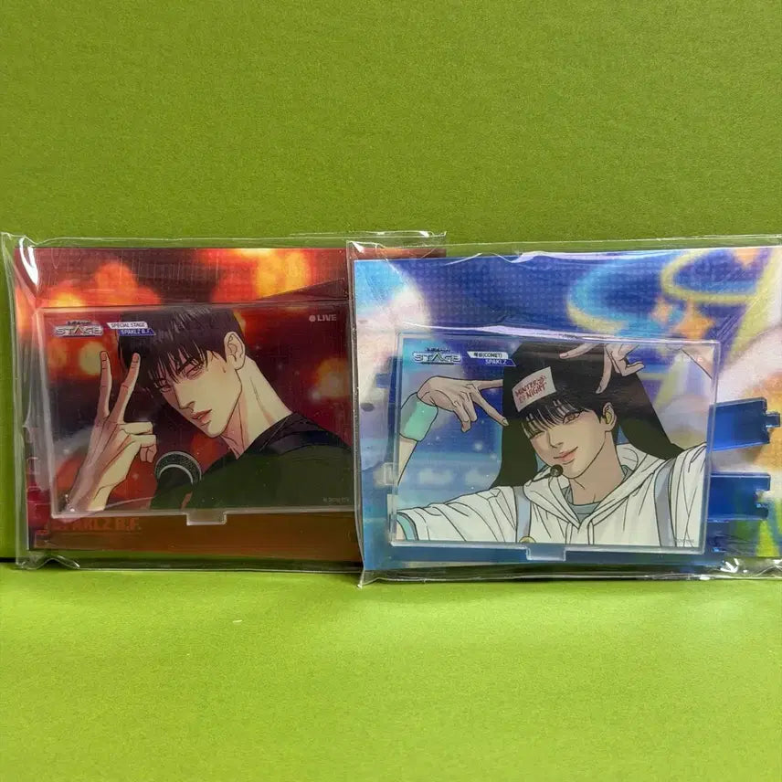 [SOLD OUT] 스파클즈 야화첩 직캠 스탠드 윤승호 백나겸 2종 (포토카드 XX)