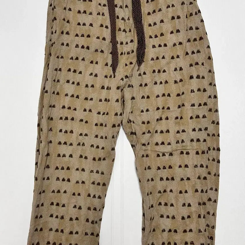 [BUNJANG] Kapital Cotton Easy Pants Iris Print Beige / 2) 캐피탈 코튼 이지 팬츠 아이리스 프린트 베이지