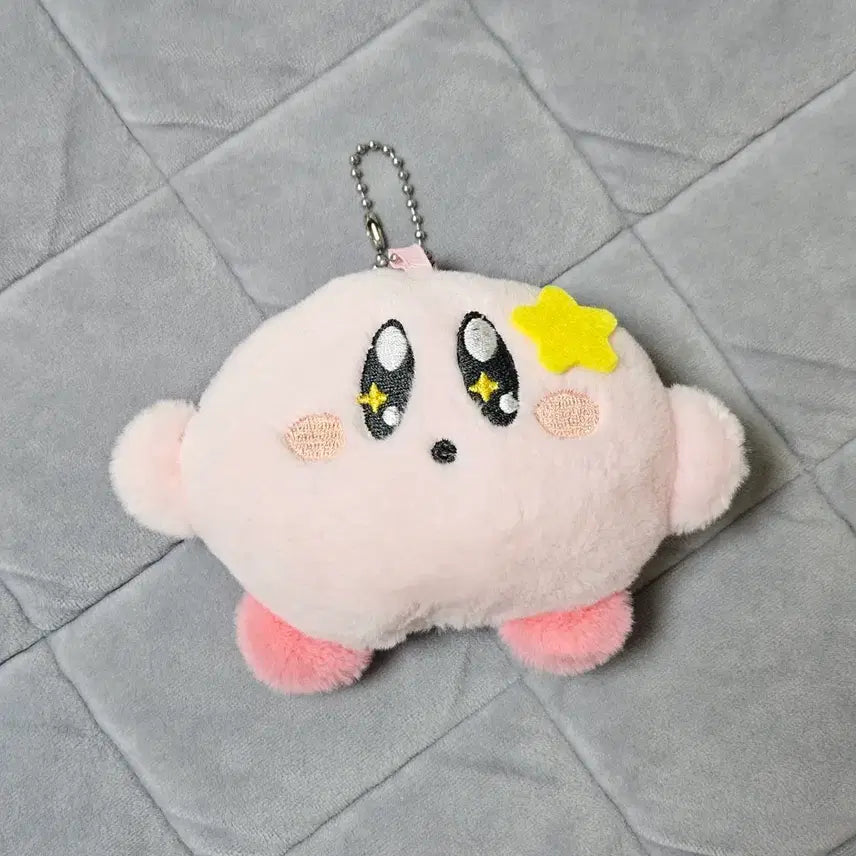 [BUNJANG] Kirby Plush Keychain / (새상품) 커비 납작 보송 인형 키링