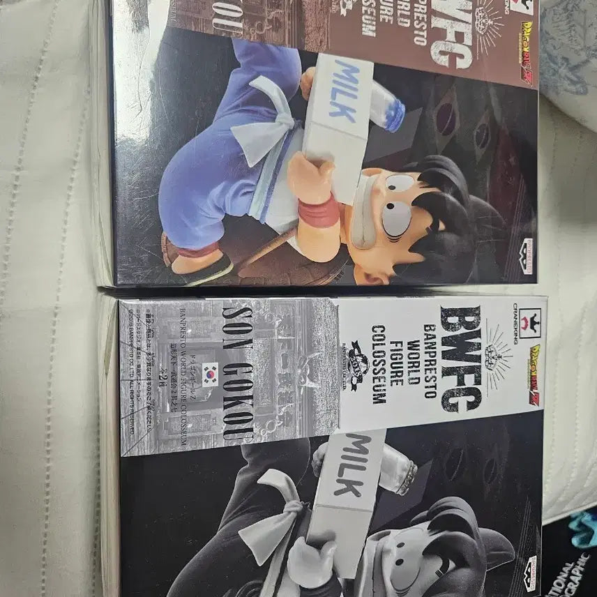 [BUNJANG] Dragon Ball BWFC Childhood Goku Figure Set (2 Versions, Unsealed) / 드래곤볼 bwfc 유년기 우유배달 손오공 세트