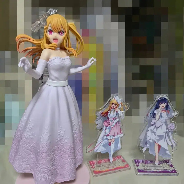 [BUNJANG] Oshi no Ko Hoshino Ruby Figure &amp; Acrylic Stands Bundle Set / 최애의 아이 호시노 루비 피규어 쿠지 아크릴