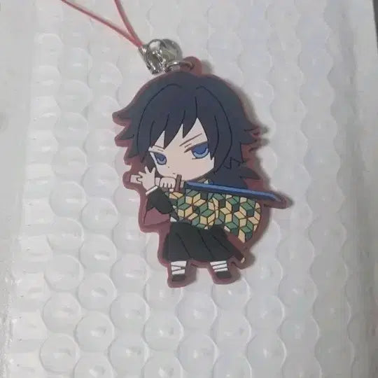 [BUNJANG] Demon Slayer Tomioka Giyu Rubber Keyring / 귀멸의 칼날 토미오카 기유 고무키링