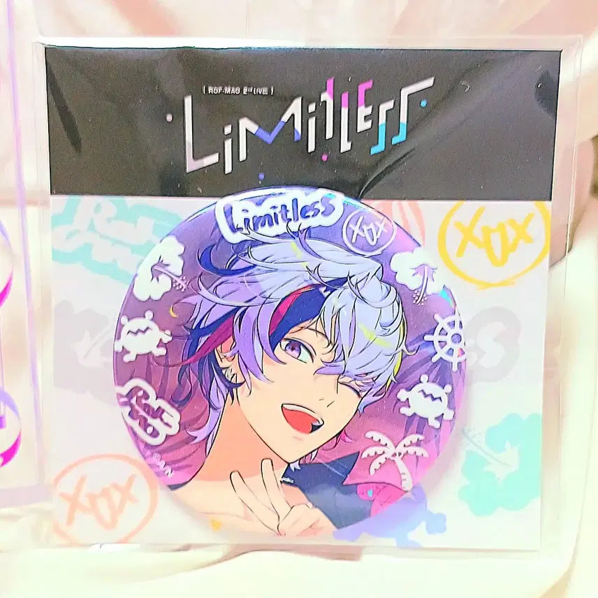 [BUNJANG] Fuwa Minato Nijisanji Virtual YouTuber Acrylic Standee &amp; Can Badge Bundle Set / 로후마오 니지산지 버튜버 후와 미나토 준브라 스탠딩 , 캔뱃지 일괄판매