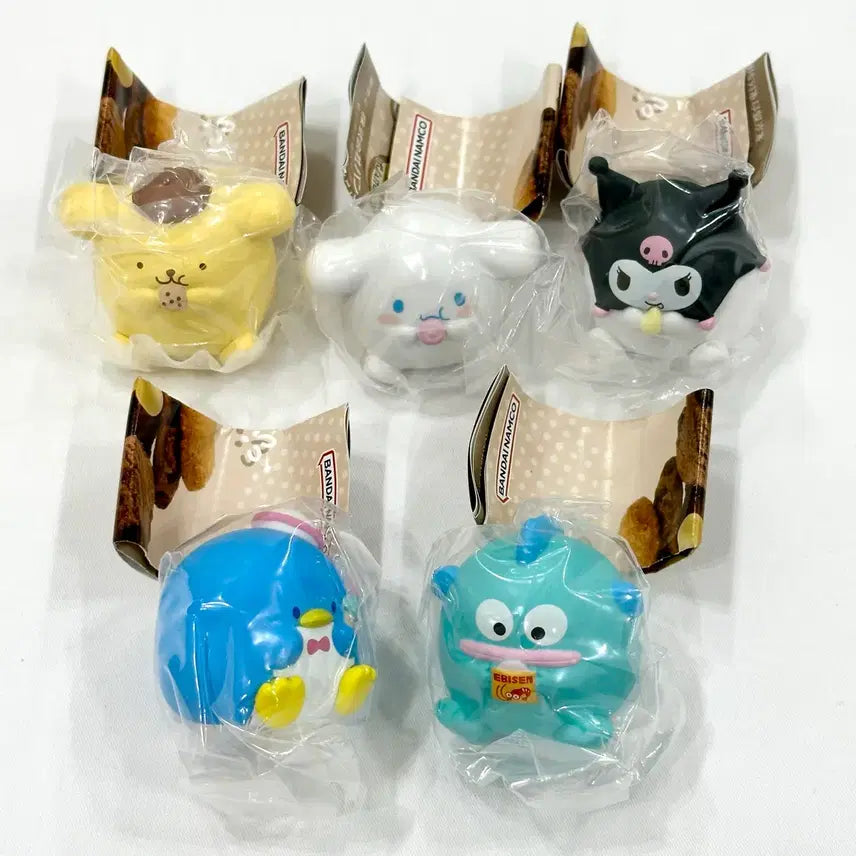 [BUNJANG] Sanrio Gacha "Ate Too Much" Figure 5-Piece Full Set Bundle / 산리오 가챠 과식해버렸어 피규어 5종 풀세트 일괄