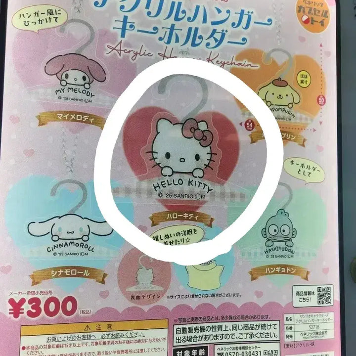 [BUNJANG] Sanrio Character Hanger Gacha - Kitty, Cinnamoroll / 산리오 옷걸이 가챠 키티 ->시나모롤 교환 원해요