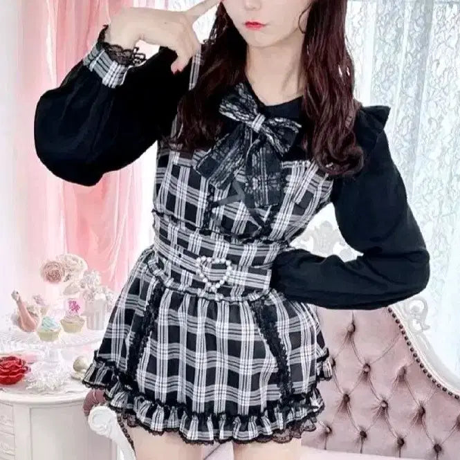[BUNJANG] Maz Primo Suspender Check Setup / 마즈 프리메로 프린세스 멜로디 서스펜더 체크 셋업 양산형 양지뢰 지뢰계