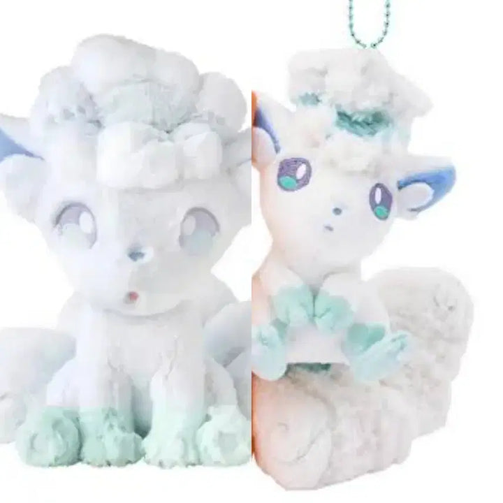 [BUNJANG] Pokemon Alolan Vulpix Plush Magnet Pair / 포켓몬 알로라 식스테일 인형 보들보들 후와후와 너랑나랑 자석페어