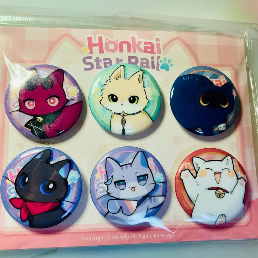 [BUNJANG] Honkai: Star Rail Kafka Blade Silver Wolf &amp; Jing Yuan Special Edition Can Badges / 스타레일 고양이 참깨파이 카프카 블레이드 은랑 경원 특전 캔뱃지