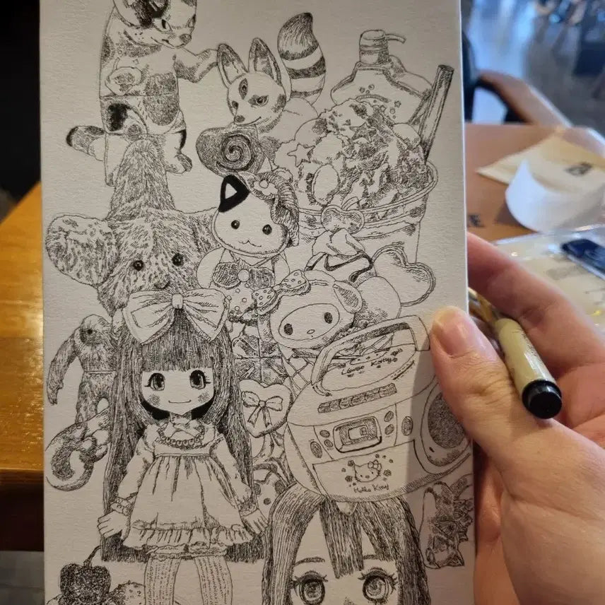 [BUNJANG] Custom Paper Panel Art Commission (Size 2) / 2호 종이 판넬 애니 그림 제작 의뢰