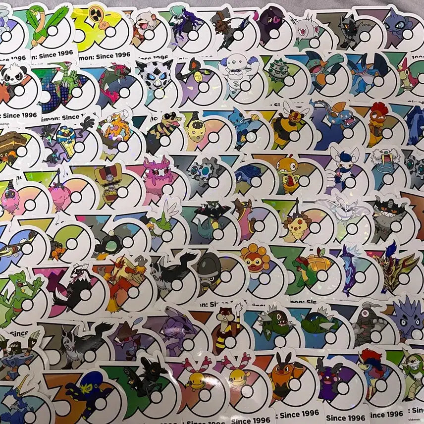 [BUNJANG] Pokemon 30th Anniversary Sticker Set / 포켓몬 30주년 스티커 양도