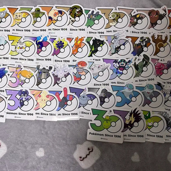 [BUNJANG] Pokemon 30th Anniversary Sticker Set / 포켓몬 30주년 스티커 양도
