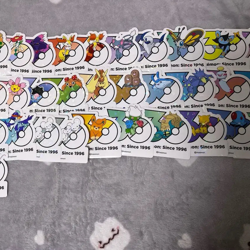 [BUNJANG] Pokemon 30th Anniversary Sticker Bundle Set / 포켓몬 30주년 스티커 일괄 양도