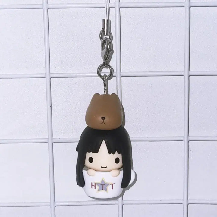 [BUNJANG] K-ON! Mio Akiyama Classic Mug Figure Keychain / 케이온 미오 고전 머그컵 피규어 키링