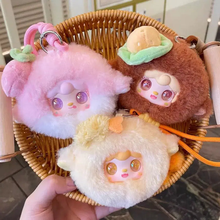 [BUNJANG] Yuki Mirror Comb Doll Keyring Set (6 Types, Full Box, Sealed) / 유키 거울빗 인형 키링 6종 풀박 (미개봉)