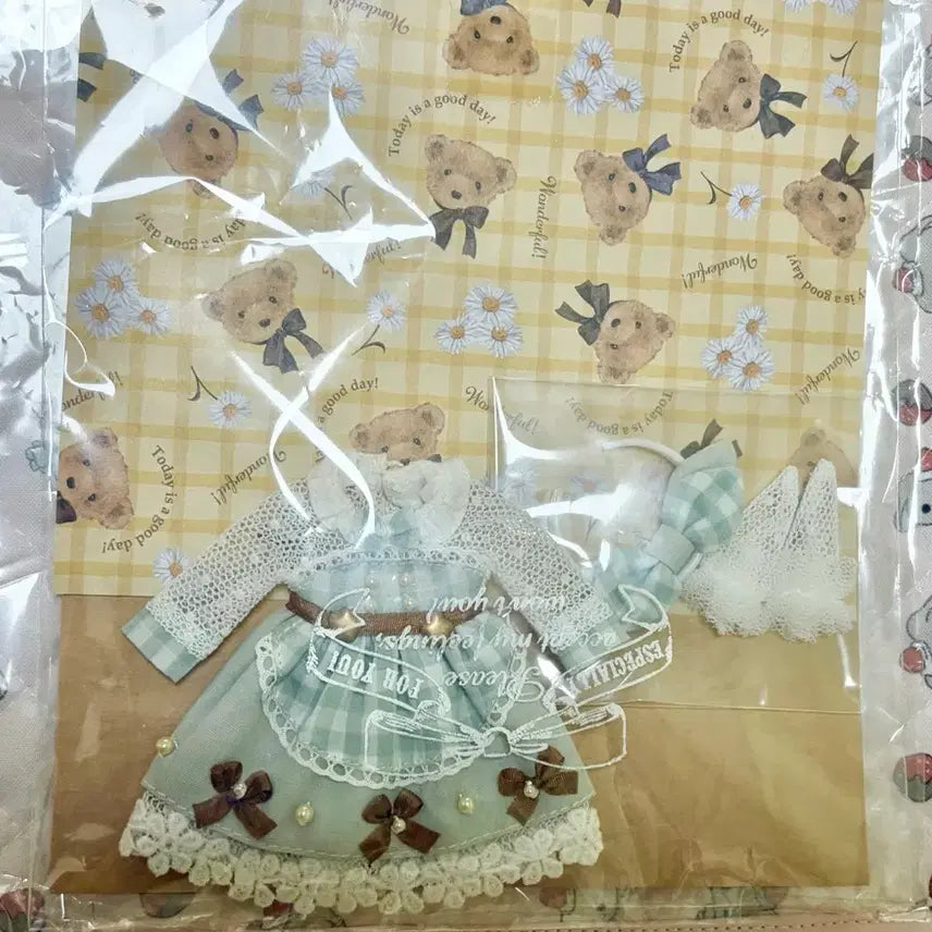 [BUNJANG] Sleep Doll Gingham Chocolate Dress Outfit Mint / sleep doll 깅엄 쇼콜라 민트 원피스 오비츠11 일본 딜러제 의상