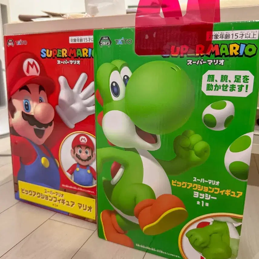 [BUNJANG] Nintendo Super Mario Big Action Figure Mario (Official, Sealed) / 정품 미개봉)슈퍼마리오 빅 액션 피규어 마리오