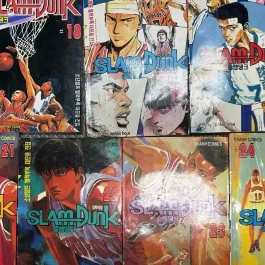 [BUNJANG] Slam Dunk Manga (1992 First Edition, Volumes 1-11 &amp; 18-24) / 슬램덩크 레전드 만화 1922년 초판 구판 1~11권 + 18~24권
