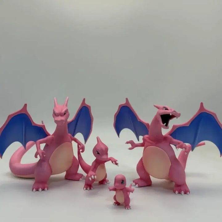[BUNJANG] Limousine Studio Charizard Evolution Tree Resin Figure (Pink, 1/20 Scale, Sealed) / (미개봉) 포켓몬스터 리자몽 진화트리 *핑크* 리무진사 레진 피규어