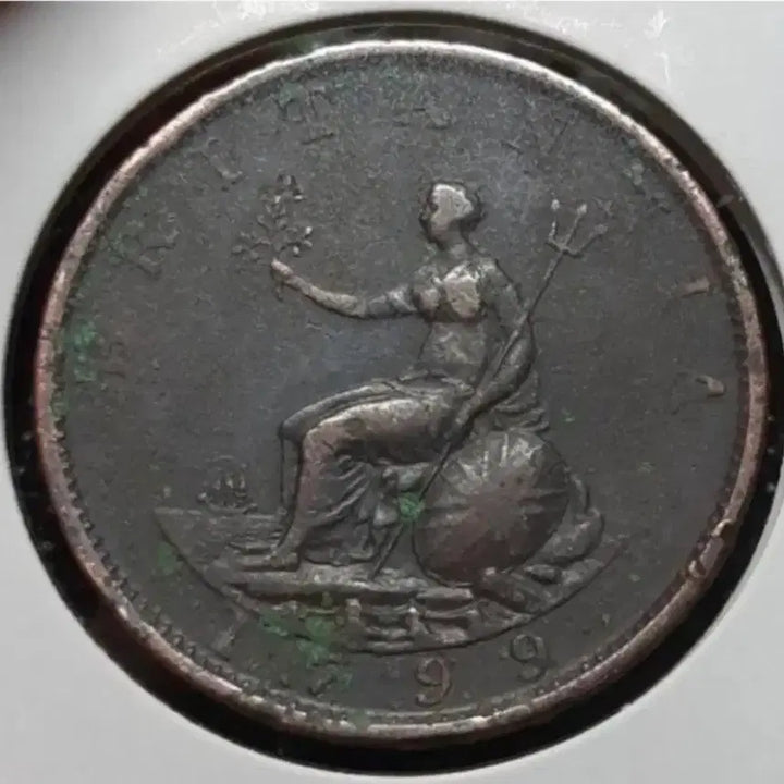 [BUNJANG] George III 1799 Halfpenny Coin / 영국 조지3세 1799년 하프페니.외국주화 주화 화폐 동전