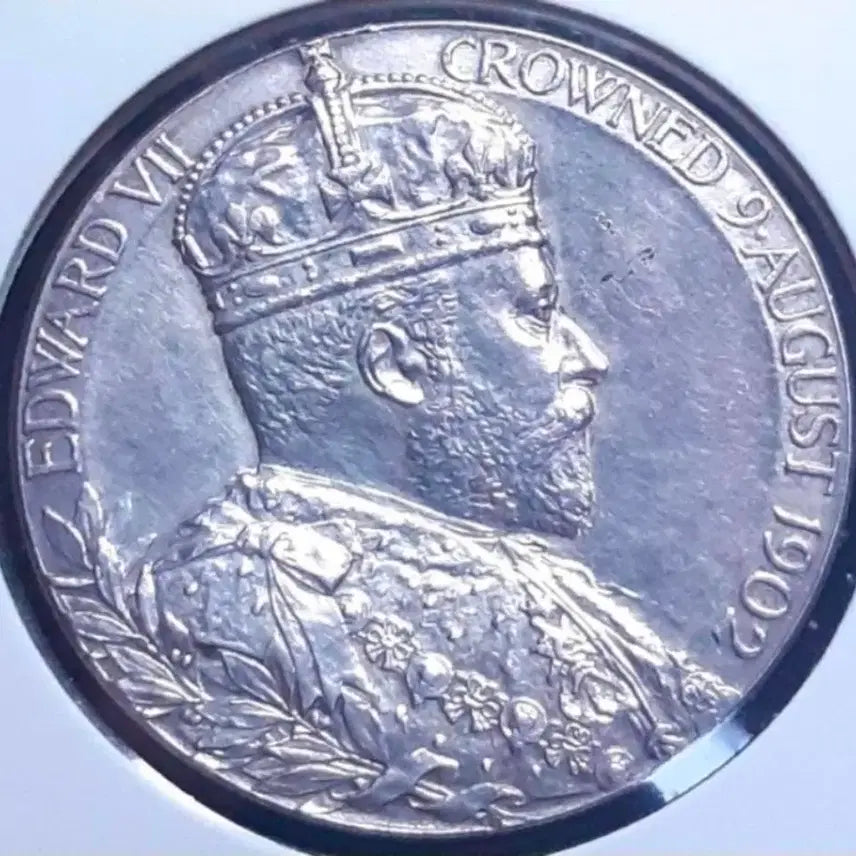 [BUNJANG] 1902 Edward VII Coronation Silver Medal / [은화] 영국 미사용 1902년 에드워드7세 대관식 은메달.외국주화 주화