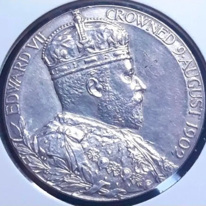 [BUNJANG] 1902 Edward VII Coronation Silver Medal / [은화] 영국 미사용 1902년 에드워드7세 대관식 은메달.외국주화 주화