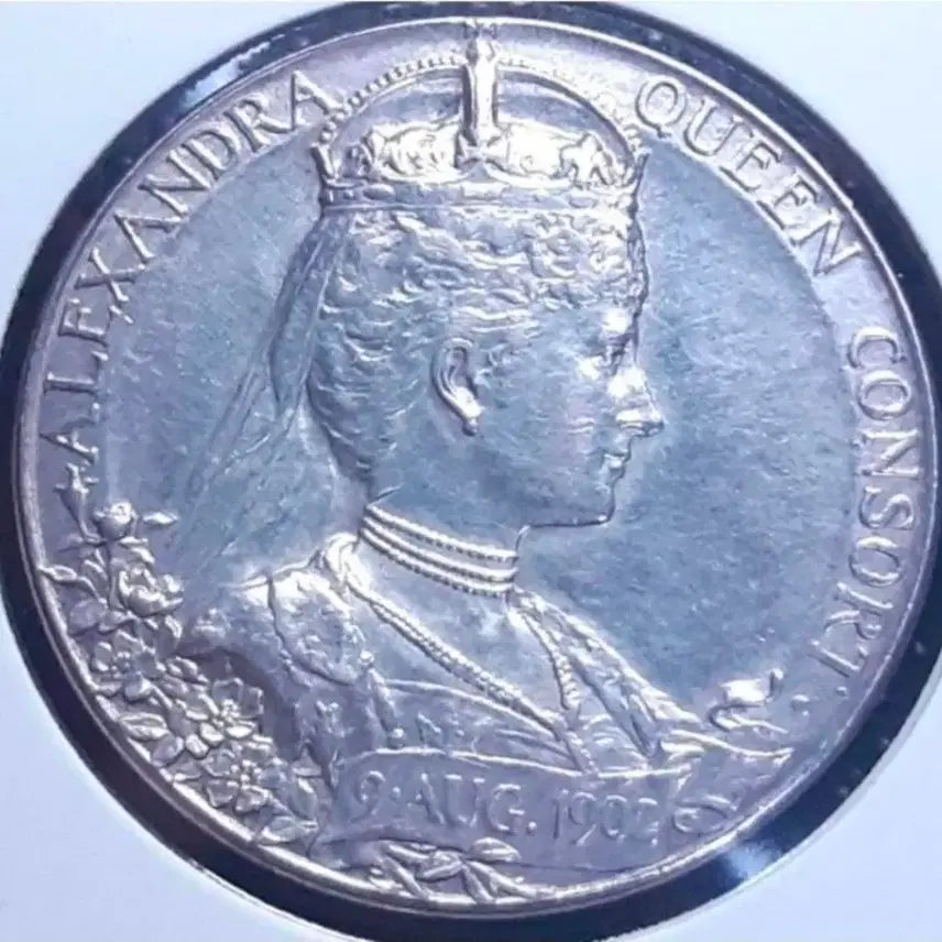 [BUNJANG] 1902 Edward VII Coronation Silver Medal / [은화] 영국 미사용 1902년 에드워드7세 대관식 은메달.외국주화 주화