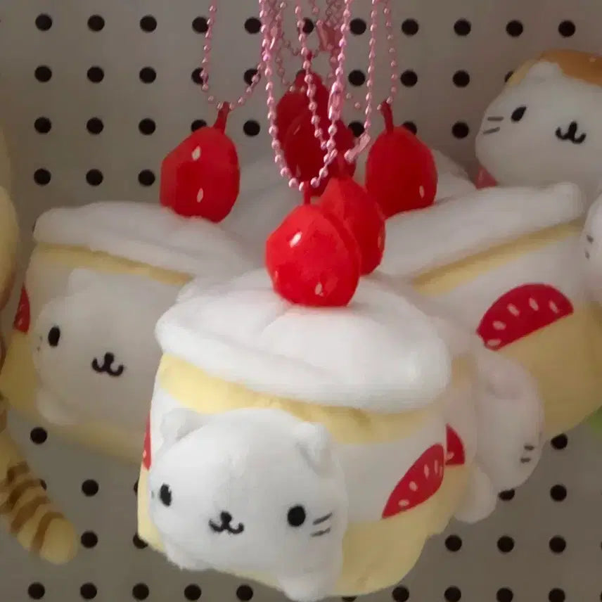 [BUNJANG] NyanNyanNyanKo Shochocake Cat Keychain / 냥냥냥코 산엑스 고전 인형 쇼토케이크 계속 함께해 네코 고양이 키링