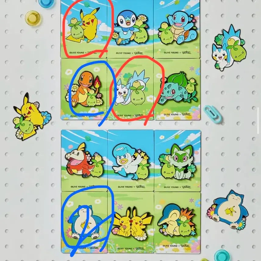 [BUNJANG] Olive Young Pokemon Magnet / 교환)올리브영 포켓몬 마그넷