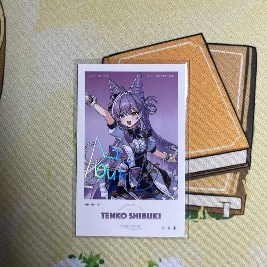 [BUNJANG] Stellive Tenko Shibuki Signed Cheki Card / 스텔라이브 텐코시부키 싸인 체키카드