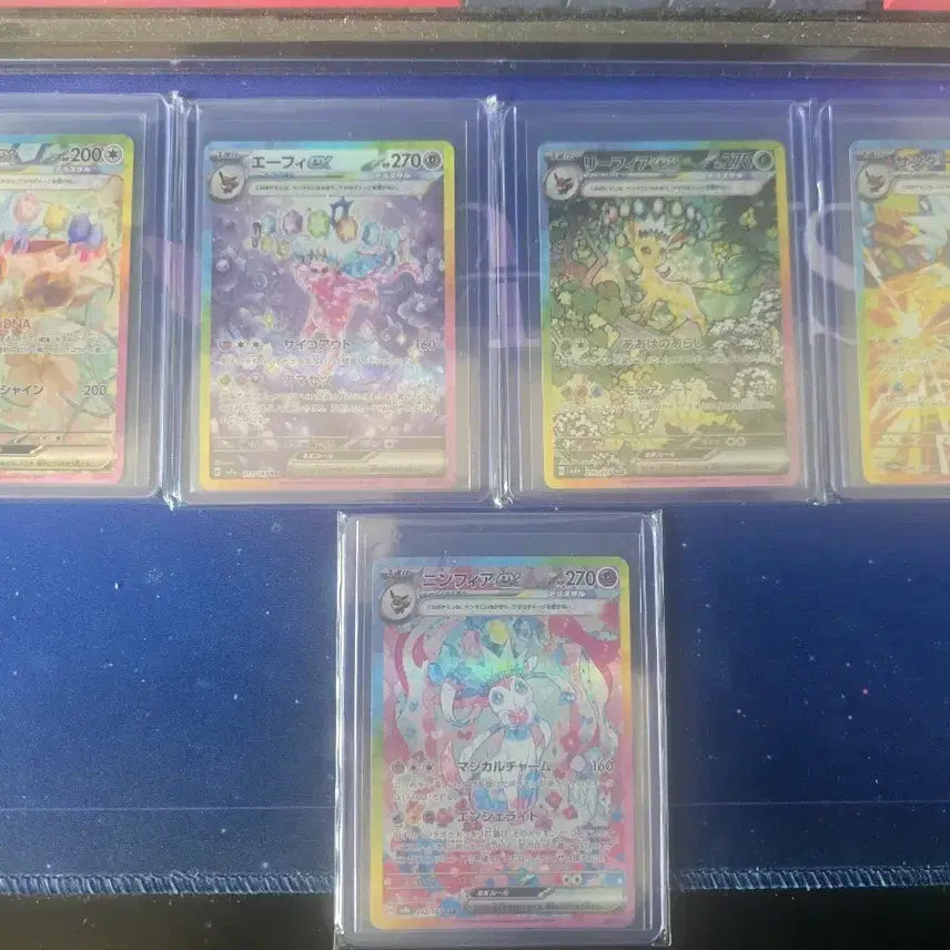 [BUNJANG] Terrastal Eeveelutions Evolution Set (Set of 5) Japanese Edition / 테라스탈 이브이즈 진화 5종 일판 팝니다