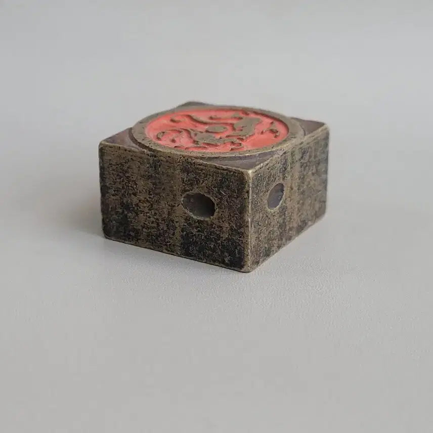 [BUNJANG] Bronze Miniature Seal with Mythical Beast Motif / 서수문양 동 소형인장