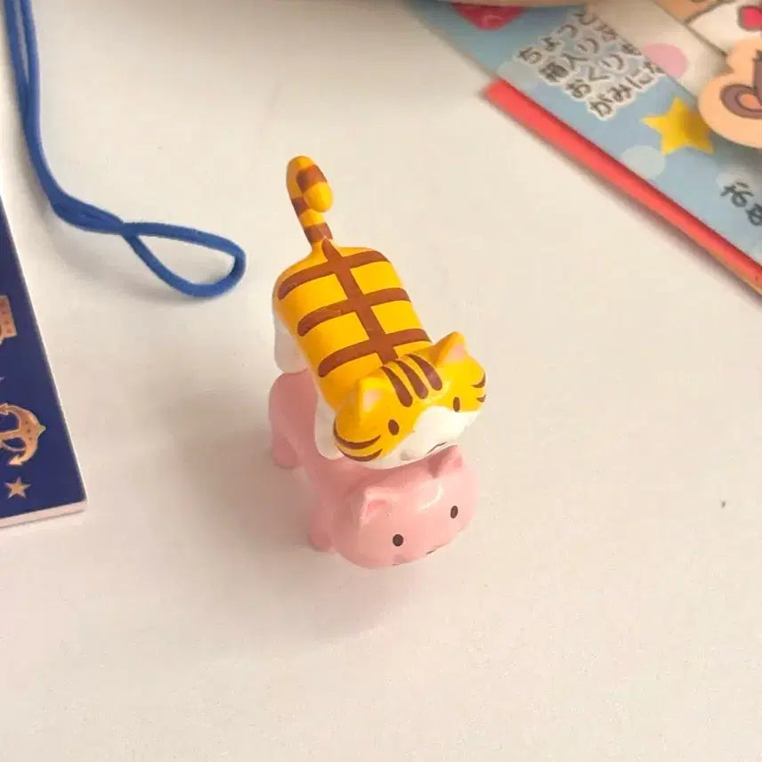 [BUNJANG] Japanese Classic Cat Stacking Figure Set / 일본 고전 고양이 흔들흔들 쌓기 피규어 세트