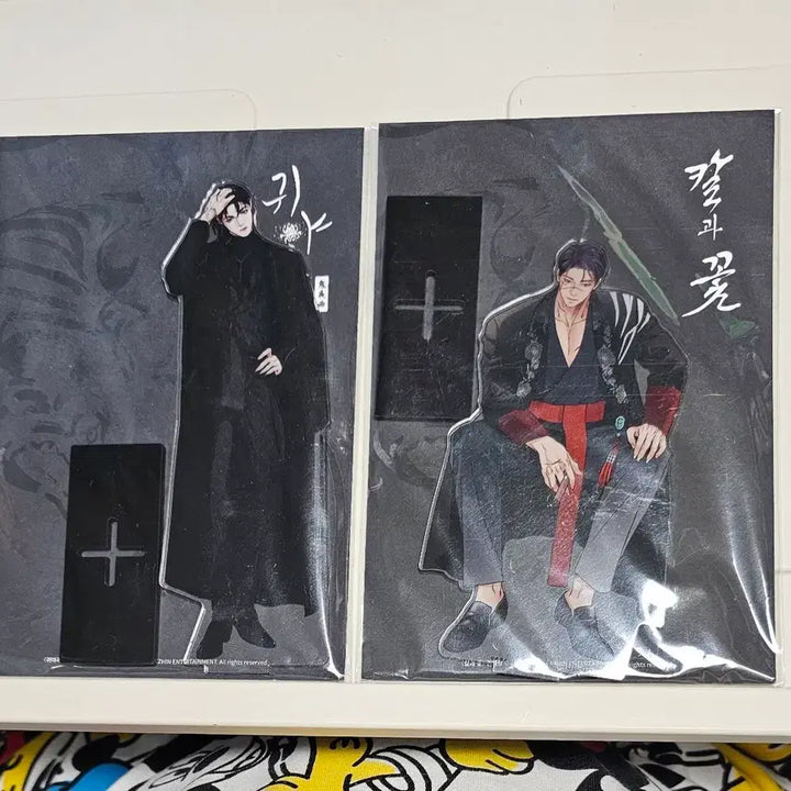 [BUNJANG] Black Cat Power Guigok Jasin Sword and Flower Kwon Heerang Acrylic Stand Bundle Set / 레진 흑묘력 귀야곡 재신 칼과꽃 권희량 아크릴 스탠드 일괄