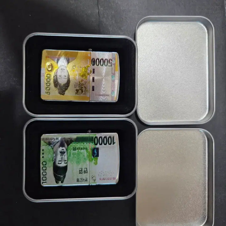 [BUNJANG] 50,000 Won &amp; 10,000 Won Bill Design Lighter Set / 지폐 라이터 5만원 1만원 세트
