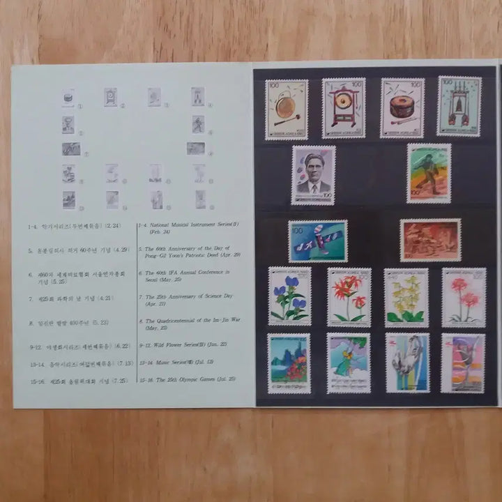 [BUNJANG] 1992 Korean Stamp Album / 1992 한국의 우표첩