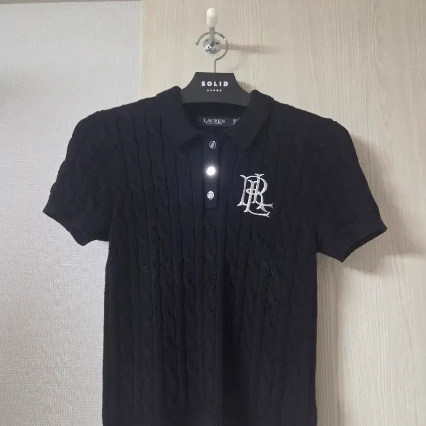 [BUNJANG] Polo Ralph Lauren Caravan Short Sleeve Knit Black XS / 폴로랄프로렌 카라반팔니트 (black / xs)