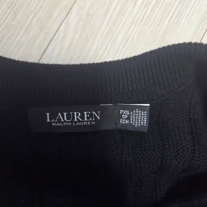 [BUNJANG] Polo Ralph Lauren Caravan Short Sleeve Knit Black XS / 폴로랄프로렌 카라반팔니트 (black / xs)