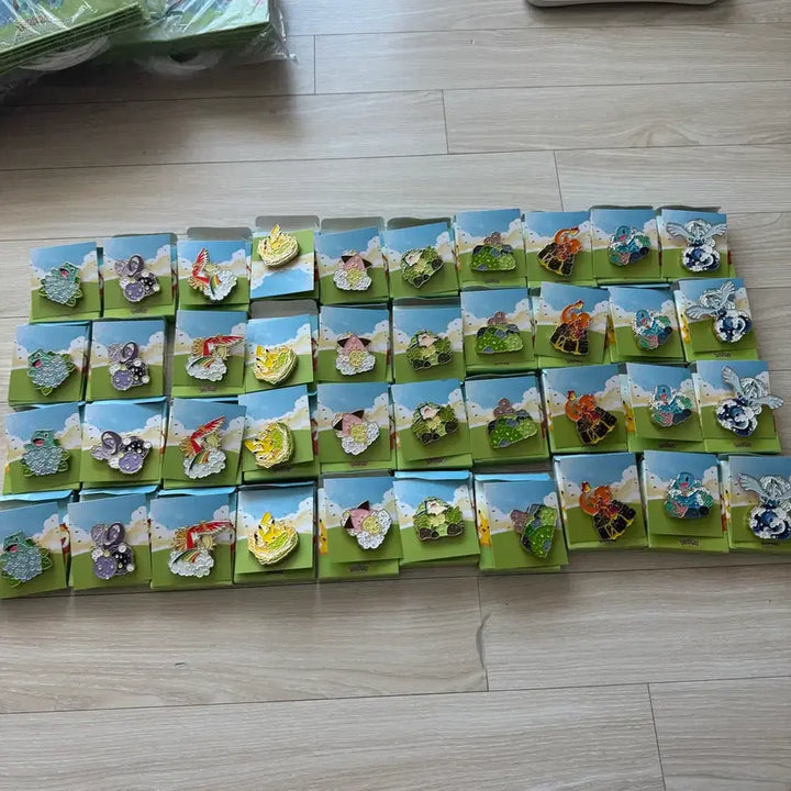 [BUNJANG] Pokemon 10-Piece Badge Set / 이삭토스트 포켓몬 뱃지 10종세트판매