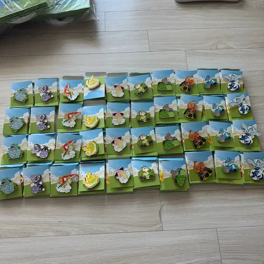 [BUNJANG] Pokemon 10-Piece Badge Set / 이삭토스트 포켓몬 뱃지 10종세트판매
