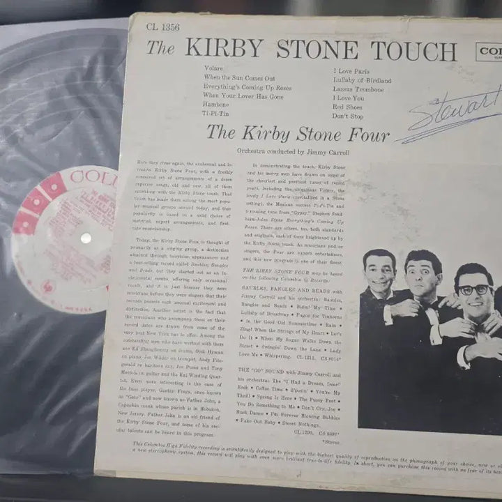 [BUNJANG] The Kirby Stone Four The Kirby Stone Touch Jazz LP (US) / 더 커비 스톤 포-The Kirby Stone Touch_재즈LP US