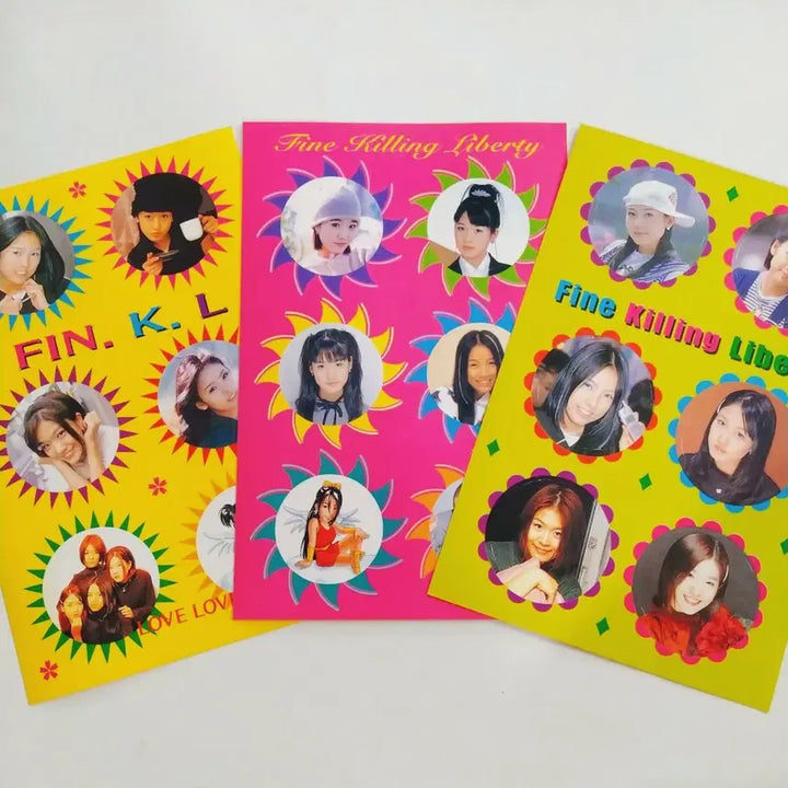 [BUNJANG] Fin.K.L. Sticker Set (Ock Joo Hyun, Lee Jin, Lee Hyo Ri, Sung Yu Ri) / 세트 핑클 스티커 / 추억의 스타 굿즈 옥주현 이진 이효리 성유리 사진